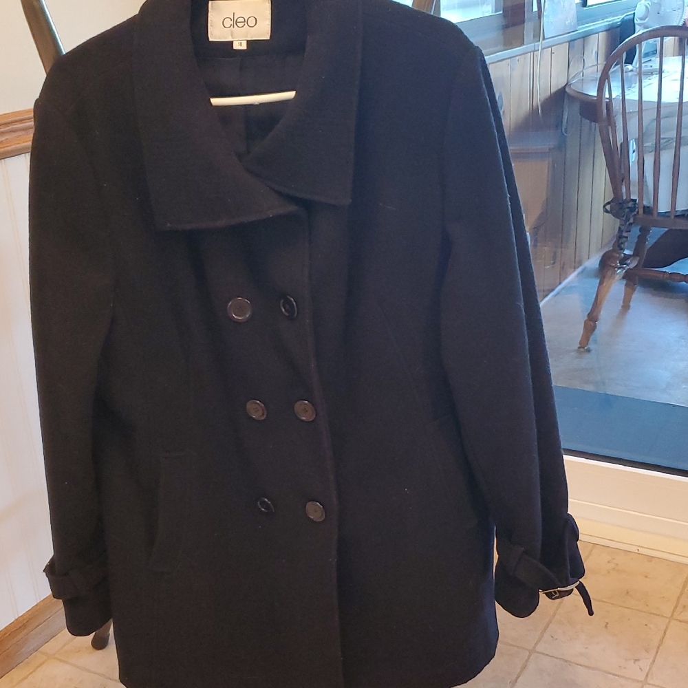 Cleo Women's Black Peacoat